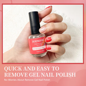 Close-up of JODSONE Gel Nail Remover bottle