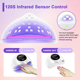 Close-up of JODSONE Nail Lamp timer control buttons