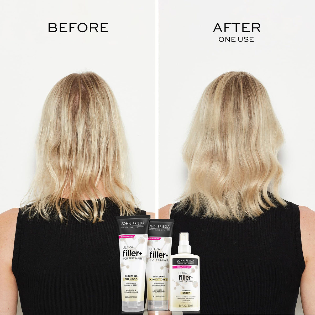 Close-up of John Frieda ULTRAfiller+ Thickening Spray nozzle