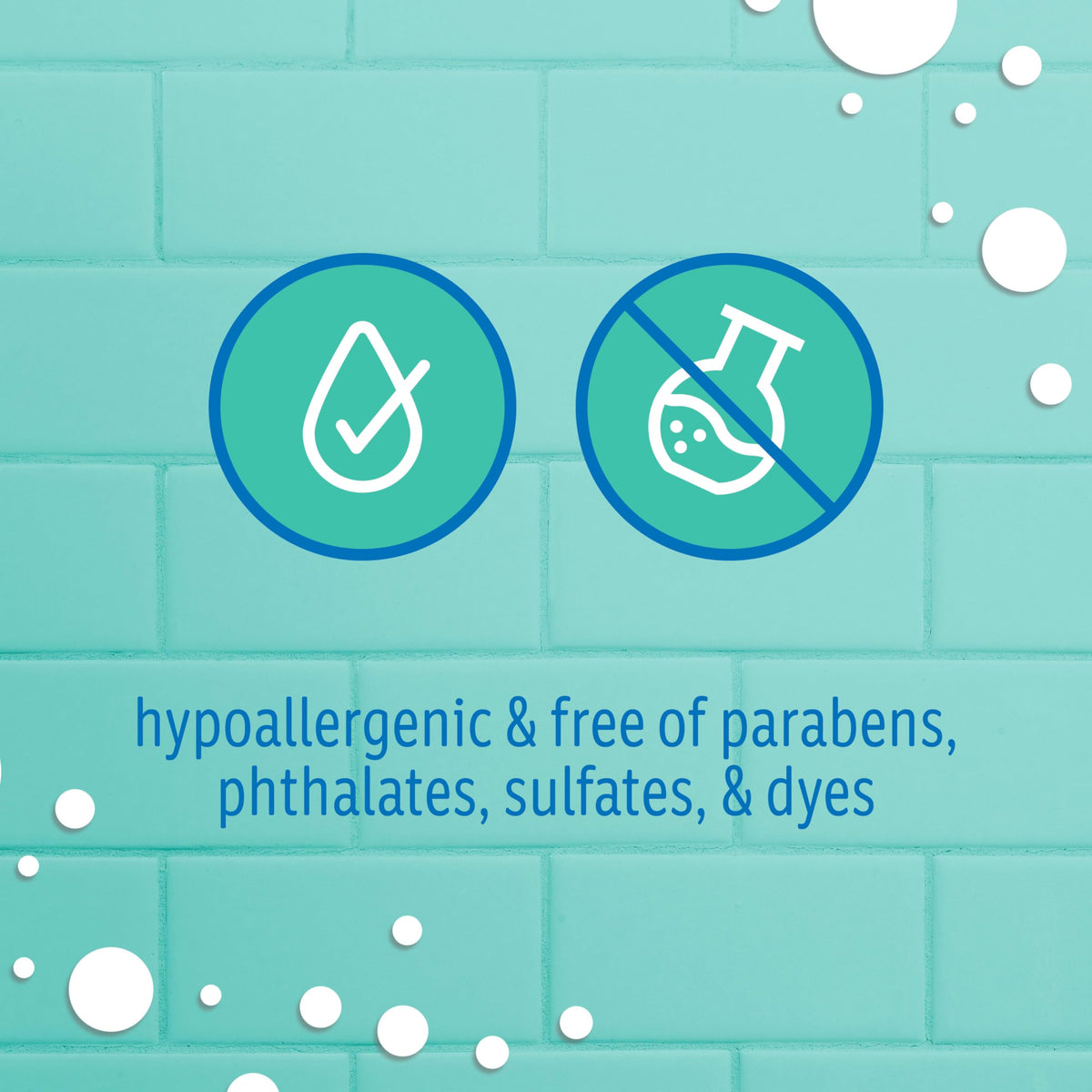 Close-up of Johnson's Baby No More Tangles 2-in-1 Shampoo & Conditioner ingredients