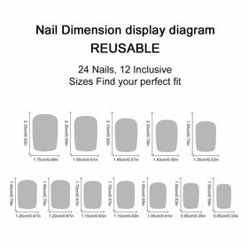 Close-up of juggssa press on nails showing realistic texture