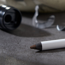 Close-up of Julep eyeliner pencil tip in Rich Brown