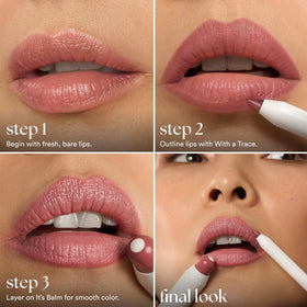 Close-up of Julep Tinted Lip Balm Dusty Orchid shade