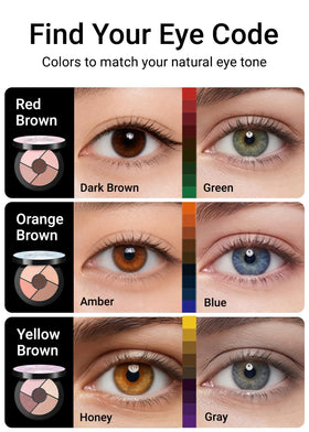Close-up of JUNG SAEM MOOL Artist Eye Palette Core shades