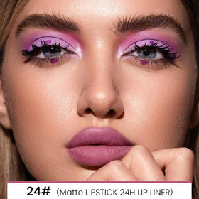 Close-up of Kaely lip liner pencil with creamy texture