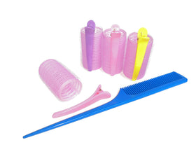 Close-up of Kamay's self-grip hair rollers