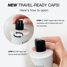 Close-up of Kenra Conditioner bottle with label