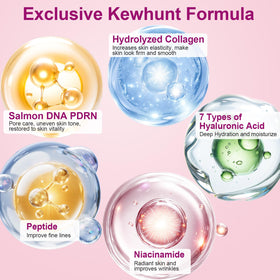 Close-up of Kewhunt Salmon DNA PDRN Collagen Jelly Gel Mask texture