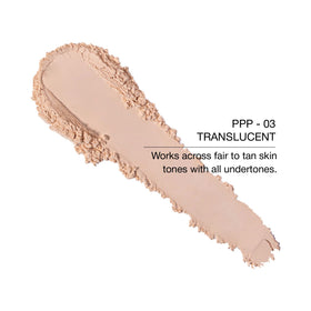 Close-up of Kimchi Chic Puff Puff Pass Loose Setting Powder with velour puff