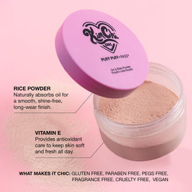 Close-up of Kimchi Chic Puff Puff Pass Setting Powder texture