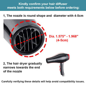 Close-up of KingKam Hair Diffuser nozzle