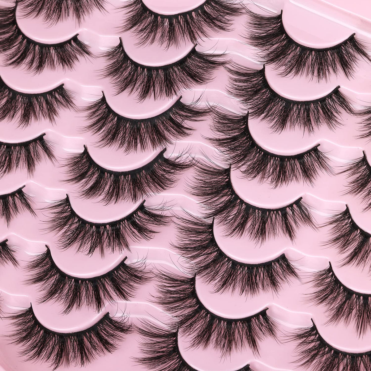 Close-up of Kiromiro Faux Mink Lashes with cotton band