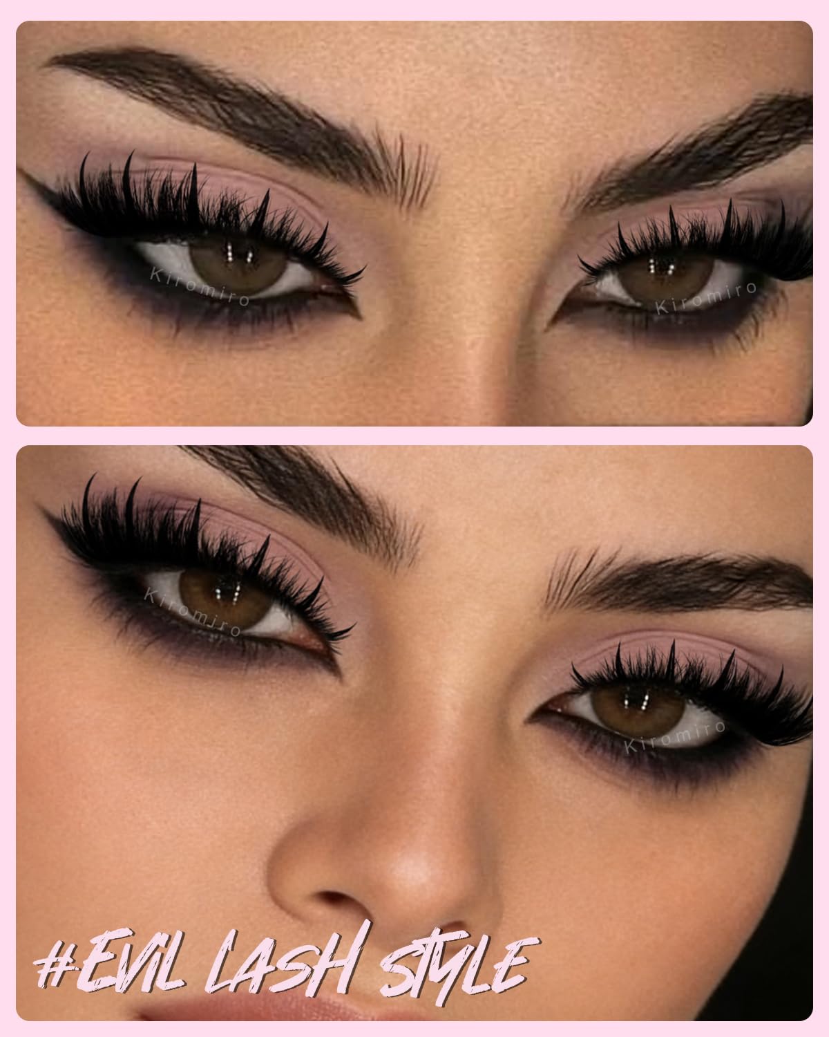 Close-up of Kiromiro Fluffy Lashes showing spiky design