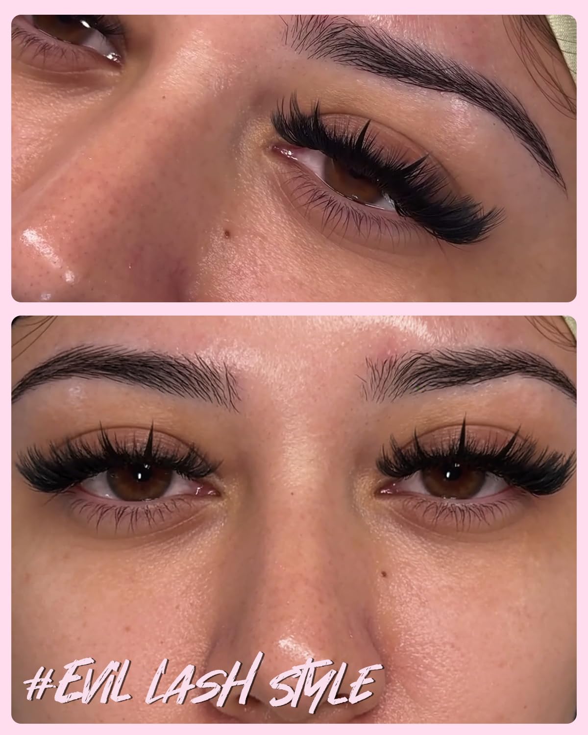 Close-up of Kiromiro Fluffy Mink Lashes showcasing the cat eye design