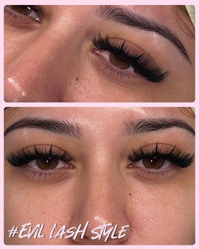 Close-up of Kiromiro Fluffy Mink Lashes showcasing the cat eye design