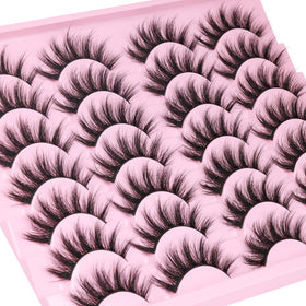Close-up of Kiromiro Wispy Faux Mink Lashes showing soft cotton band