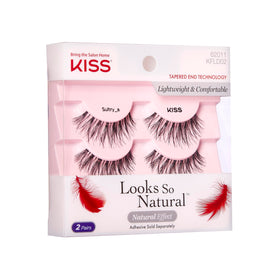Close-up of KISS False Eyelashes 'Sultry' showing tapered ends