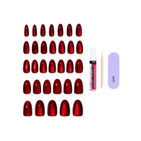 Close-up of KISS Press On Nails showing glossy finish