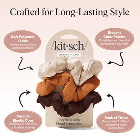 Close-up of Kitsch Sedona Scrunchies fabric texture