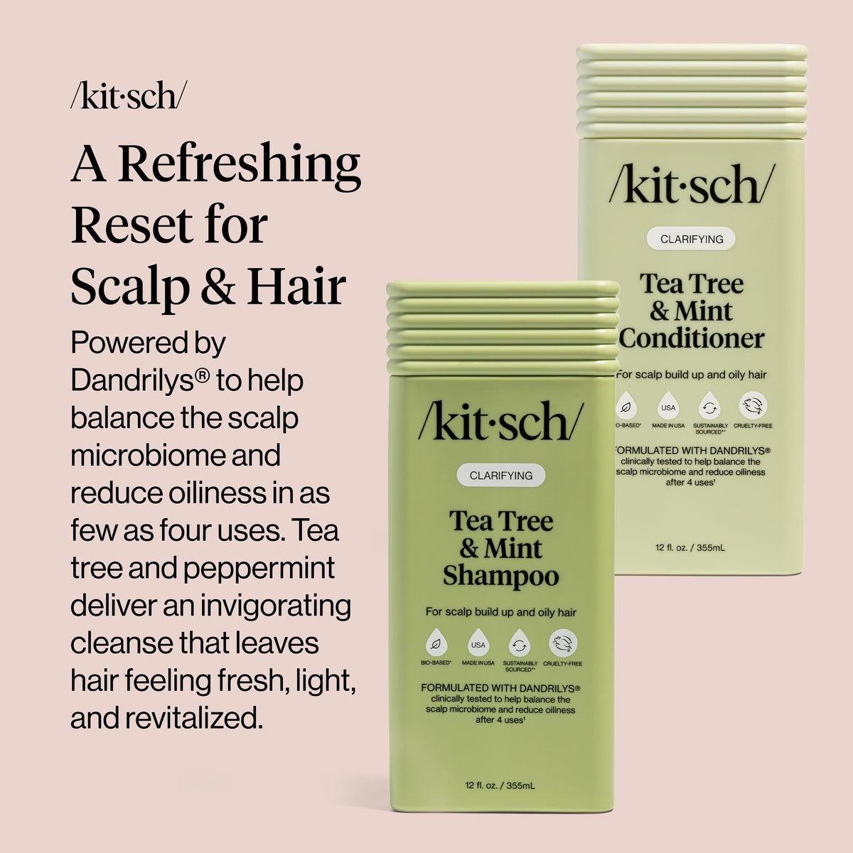 Close-up of Kitsch Tea Tree Shampoo texture