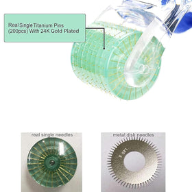 Close-up of Koi Beauty Derma Roller showing titanium pins