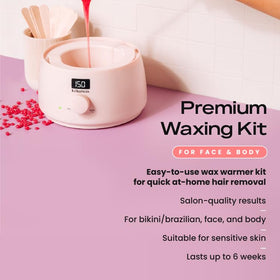 Close-up of KoluaWax digital wax warmer with silicone wax pot