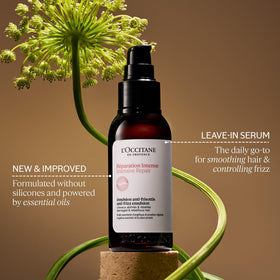 Close-up of L'OCCITANE Intensive Repair Anti-Frizz Serum texture