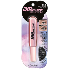 Close-up of L'Oreal Paris Air Volume Mega Mascara brush showing double bristles
