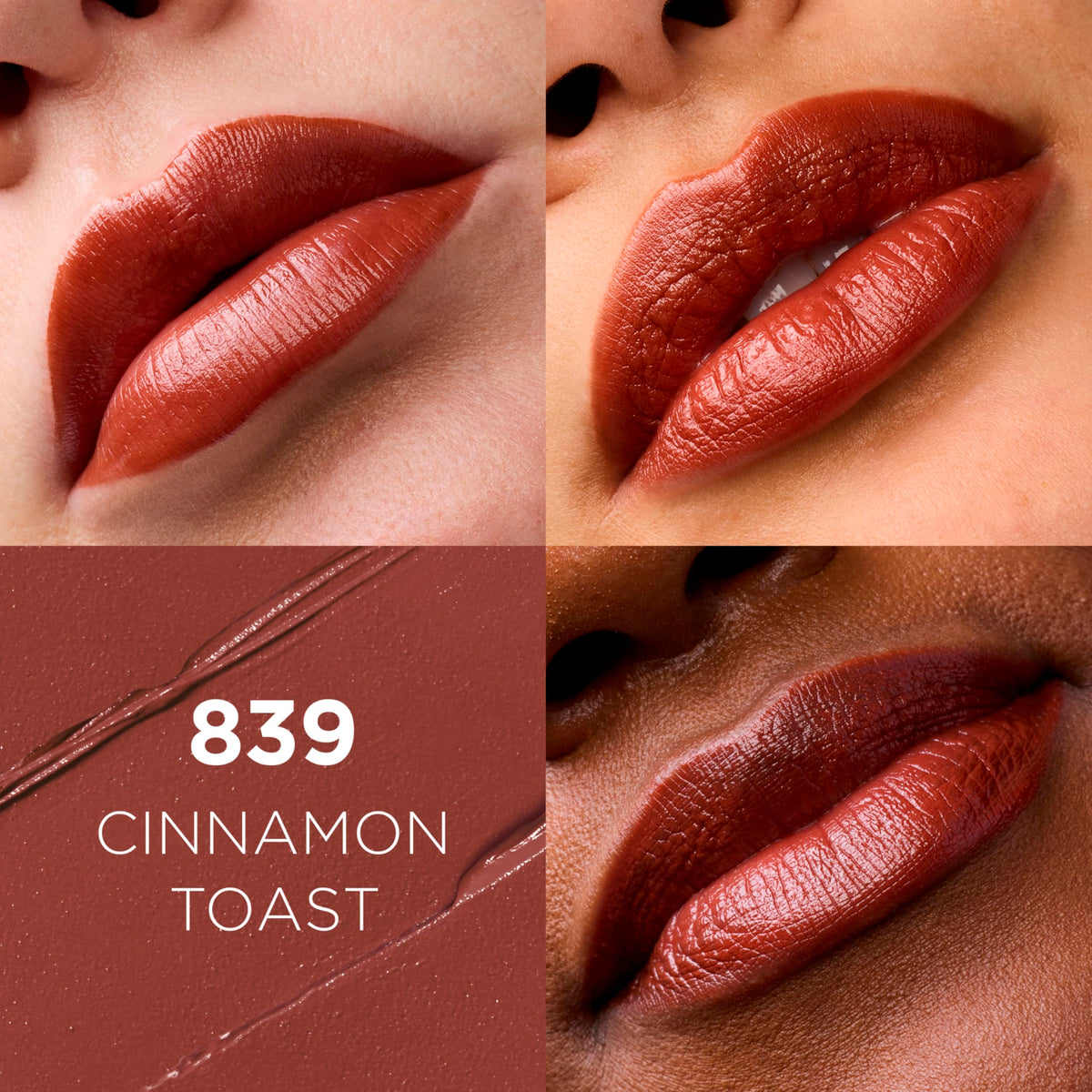 Close-up of L'Oreal Paris Colour Riche Lipstick Cinnamon Toast tube