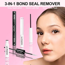 Close-up of La Maesii Lash Bond application