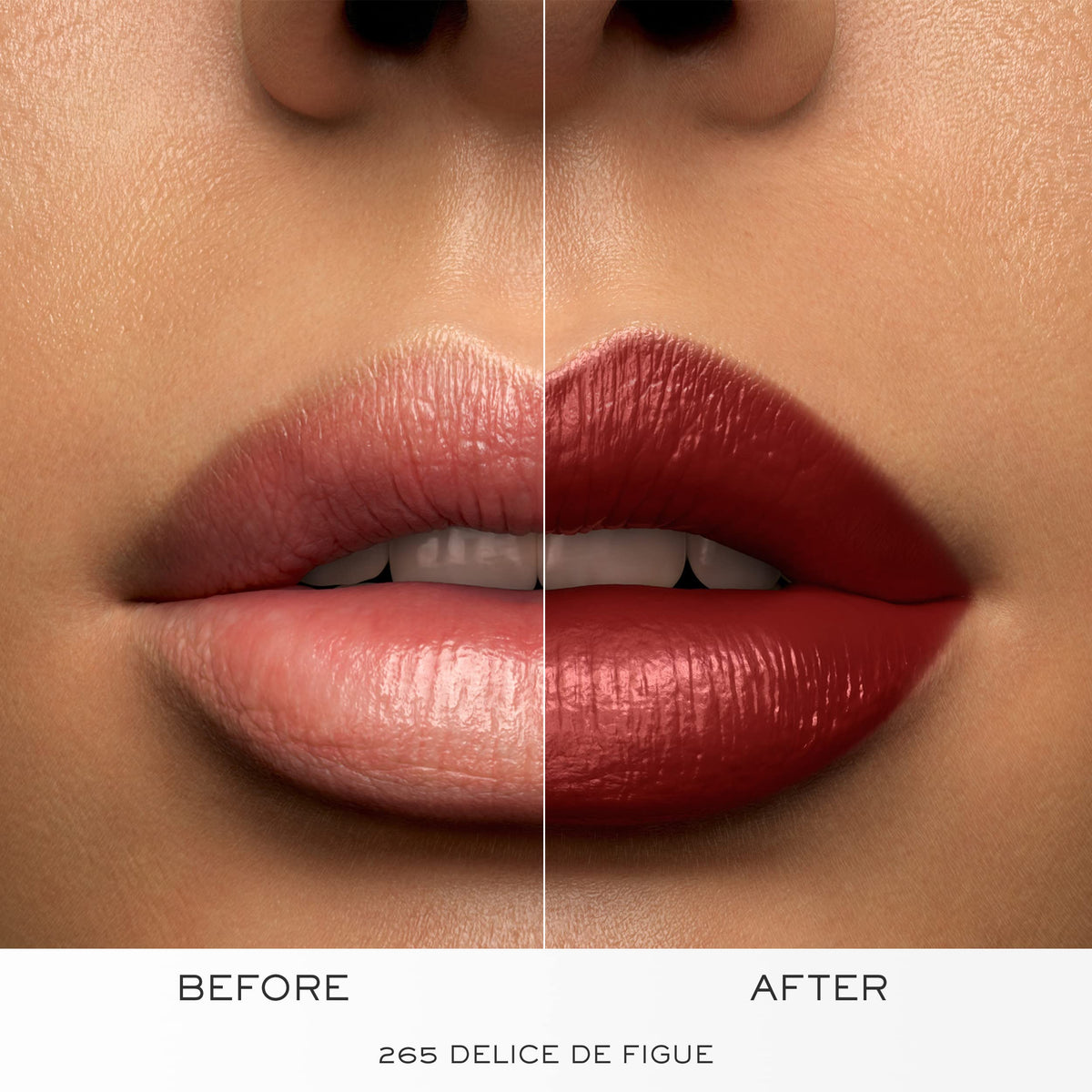 Close-up of Lancôme L'Absolu Rouge lipstick bullet