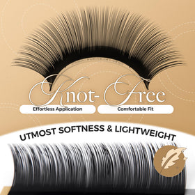 Close-up of LASHVIEW Silk Mink Eyelash Extensions showing texture