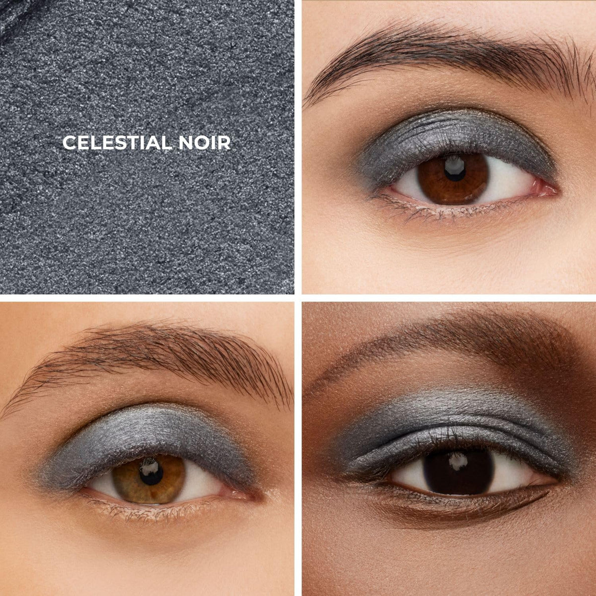 Close-up of Laura Mercier Caviar Stick Cream Eyeshadow Celestial Noir tip
