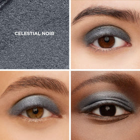 Close-up of Laura Mercier Caviar Stick Cream Eyeshadow Celestial Noir tip