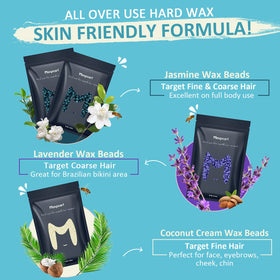 Close-up of lavender wax for bikini area from Maxpearl