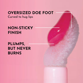 Close-up of LAWLESS Forget The Filler Lip Plumper Gloss applicator