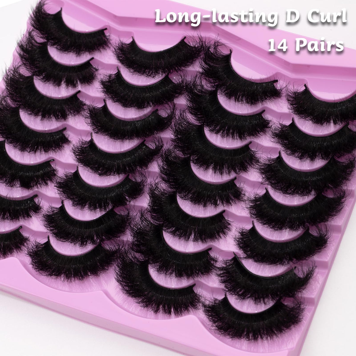 Close-up of LEAFMOON Fluffy 20mm lashes showing texture