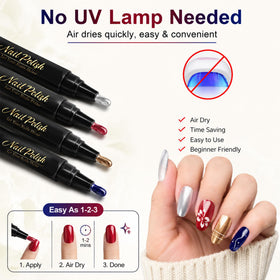 Close-up of LFLSSTNM nail polish pen tip for precision application