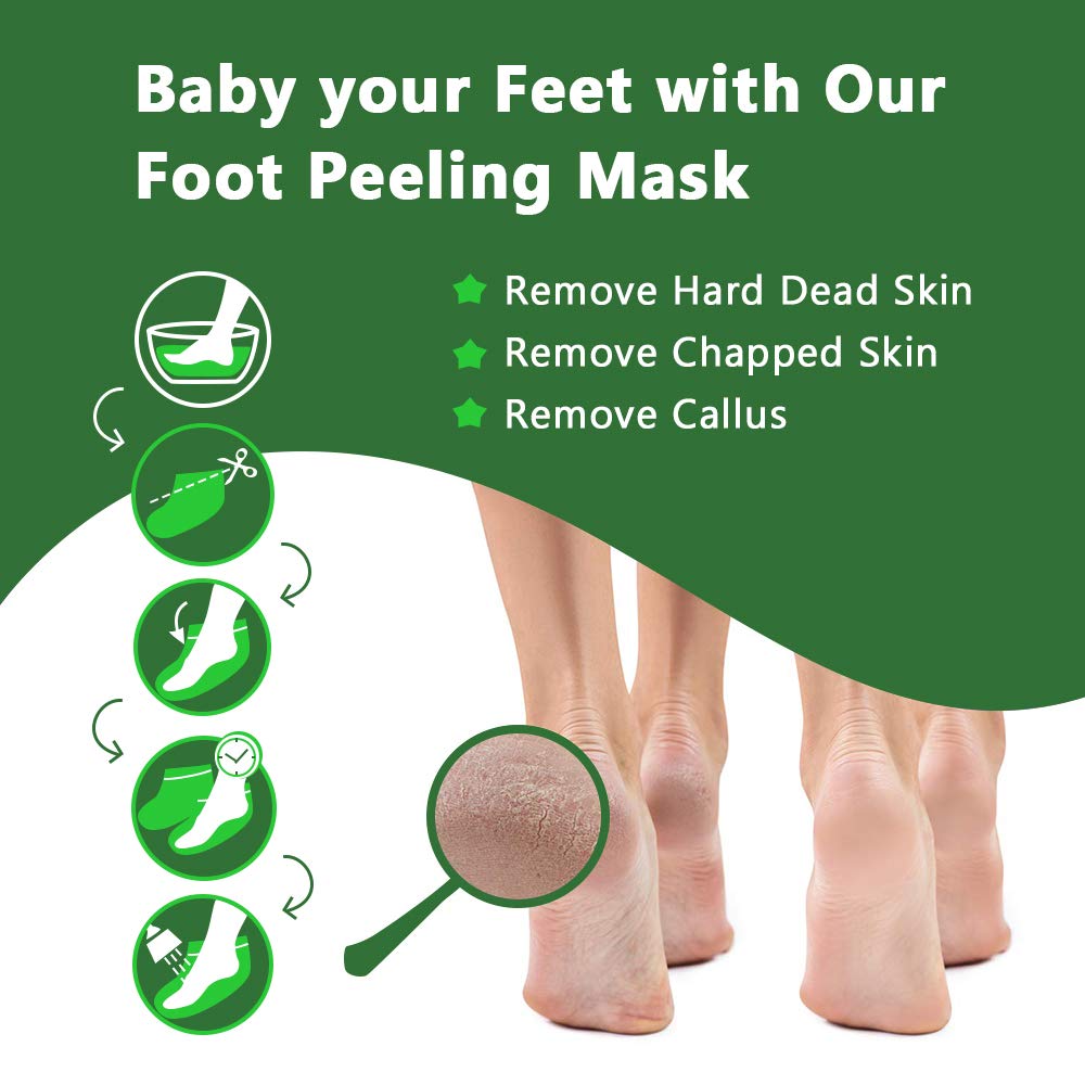 Close-up of Liefiet Foot Peeling Mask ingredients