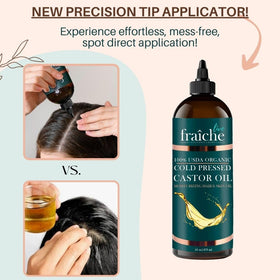 Close-up of Live Fraiche Organic Castor Oil texture