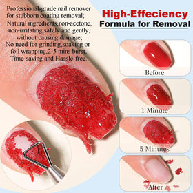 Close-up of LOUINSTIC Gel Polish Remover bottle showing label