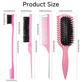 Close-up of LSKHJT ergonomic curl defining brush handle