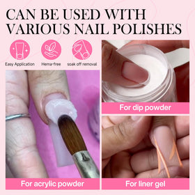 Close-up of Luckyfairy Duck Nail Tips showing glossy finish