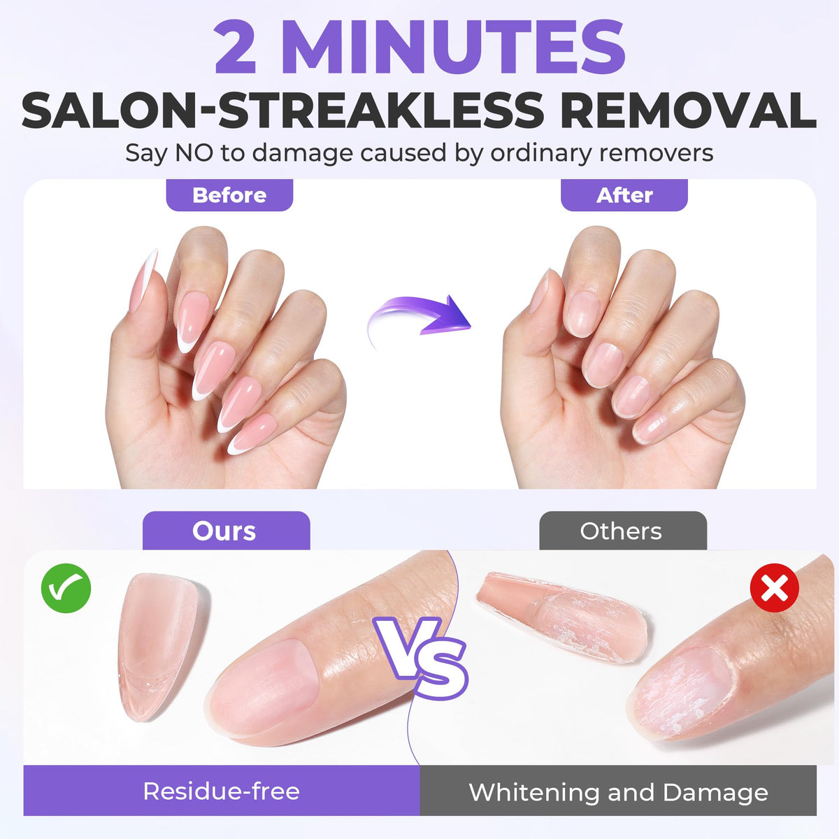 Close-up of Luckyfairy Nail Glue Remover precision tip