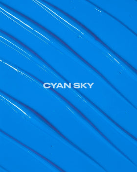 Close-up of Lunar Tides Cyan Sky hair dye texture