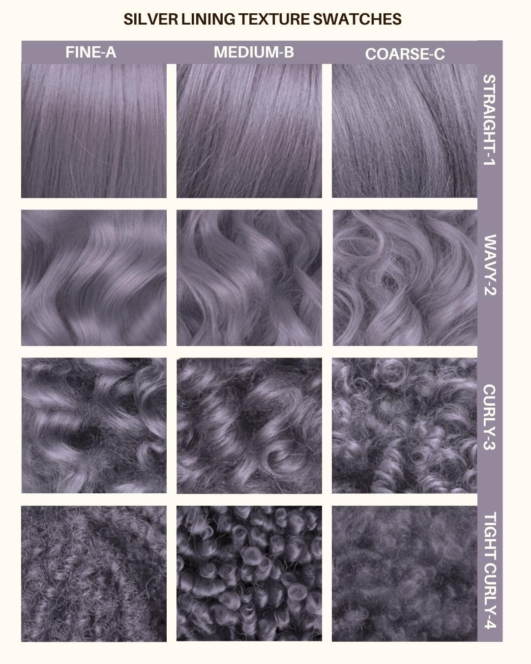 Close-up of Lunar Tides Silver Lining hair dye texture
