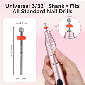 Close-up of Makartt Nail Drill Bit showing barrel shape