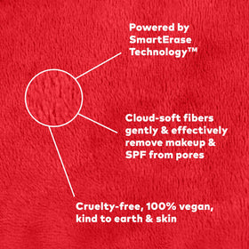 Close-up of MakeUp Eraser cloth texture
