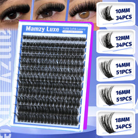 Close-up of Mamzy Luxe 100D D Curl Lash Clusters