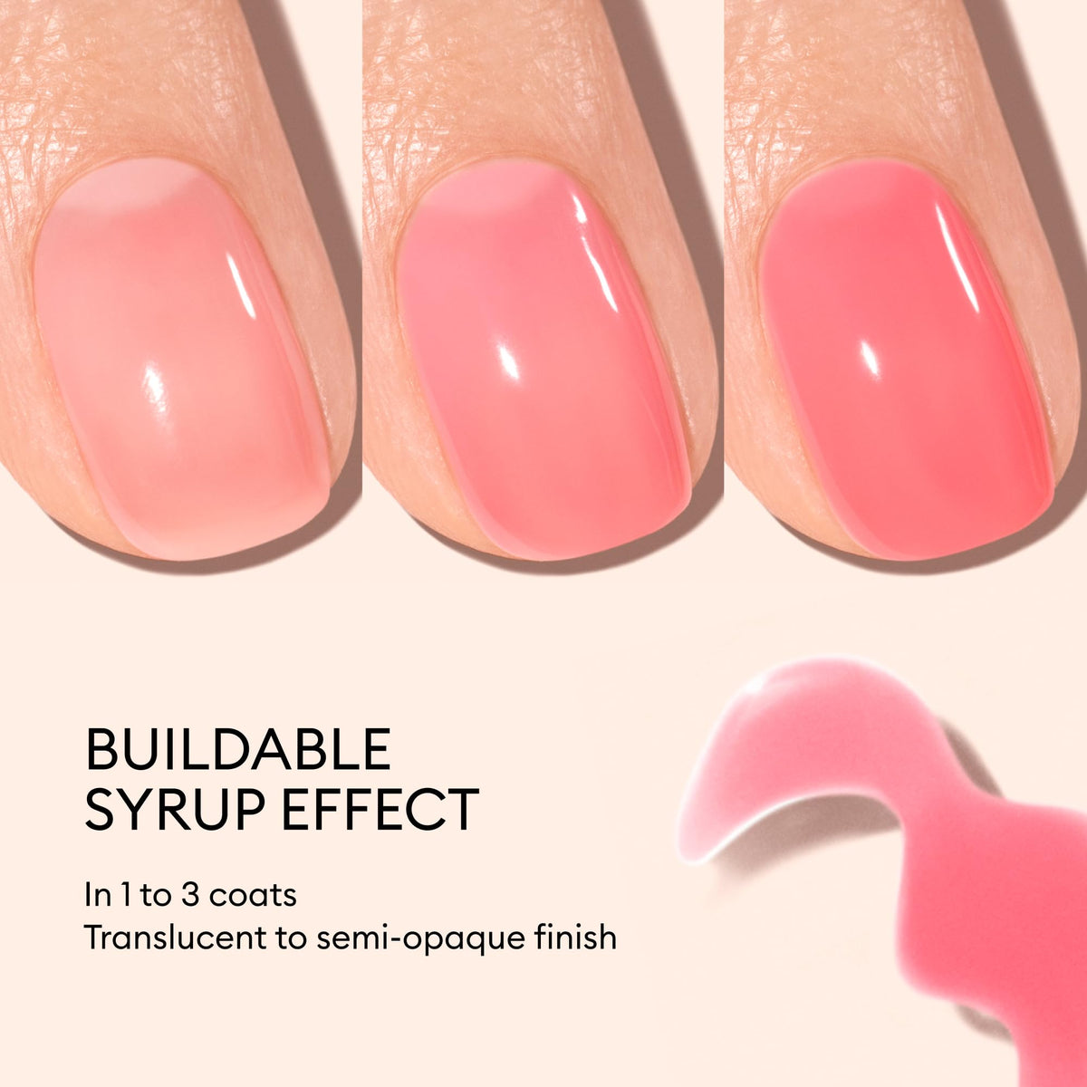 Close-up of Manucurist Green Jelly Nail Polish Sugar Plum brush
